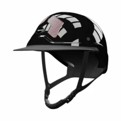 Flex On - Casque d'équitation Armet Star grilles rose clair visière Mixte Noir Discount