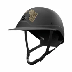 Discount Flex On - Casque d'équitation Armet Dark grilles gold visière Mixte Noir