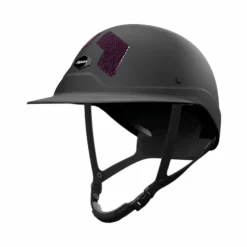 Sale Flex On - Casque d'équitation Armet Dark grilles prune visière Mixte Noir
