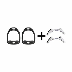 Flex On - Pack Étriers GC Incliné Grip / / + Stickers Cottage blanc/ bleu Noir Sale