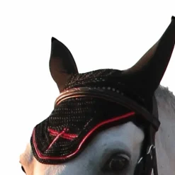 Freejump - Bonnet pour cheval / Rouge Noir Online