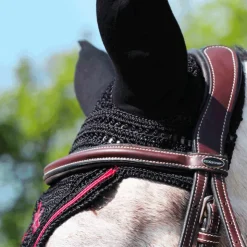 Freejump - Bonnet pour cheval / Rouge Noir Online