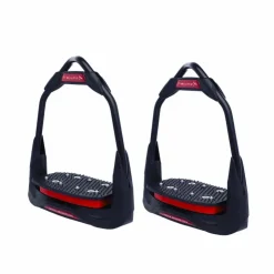 Clearance Freejump - Étriers Air's Full black plancher plat / oeil orienté / rouge Noir