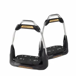 Freejump - Étriers Air's plancher plat / oeil droit / gold Glitter édition Noir Best