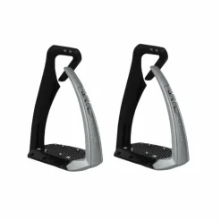 Freejump - Étriers Soft'Up Pro + Silver Noir / Argent Clearance