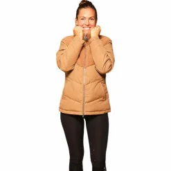 Clearance GEM - Doudoune manches longues femme Namaste camel Marron