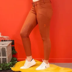 New GEM - Pantalon d'équitation femme Dark terracota Orange