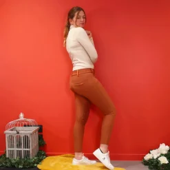 New GEM - Pantalon d'équitation femme Dark terracota Orange
