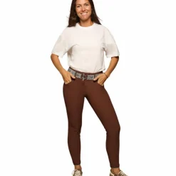 GEM - Pantalon d'équitation femme Cooper chocolat Marron