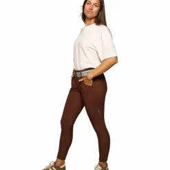 GEM - Pantalon d'équitation femme Cooper chocolat Marron