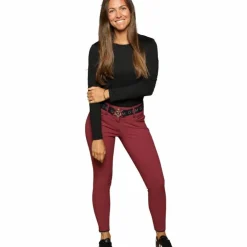 GEM - Pantalon d'équitation femme Cooper raisin Bordeaux