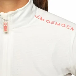GEM - Polo manches longues Victor femme Blanc New