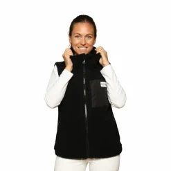 GEM - Veste sans manches mouton On femme Noir New