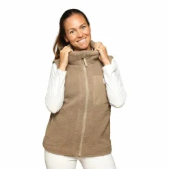 Best GEM - Veste sans manches mouton On femme chataigne Beige