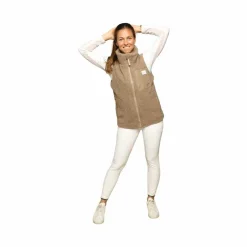 Best GEM - Veste sans manches mouton On femme chataigne Beige