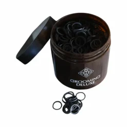 New Grooming Deluxe - Elastiques de tressage Noir