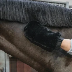 Grooming Deluxe - Gant de pansage mouton noir Discount