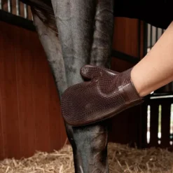 Hot Grooming Deluxe - Gant de Grooming en caoutchouc brun Marron