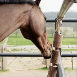 New Grooming Deluxe - Jouet en bois relaxant pour cheval Nature
