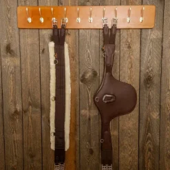 Grooming Deluxe - Porte pour sangles et vestes en bois Marron Clearance