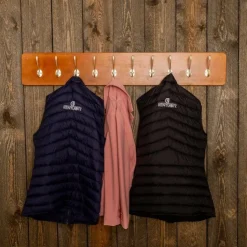 Grooming Deluxe - Porte pour sangles et vestes en bois Marron Clearance