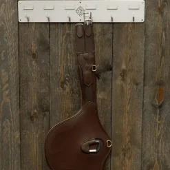 Online Grooming Deluxe - Porte-bridon 6 crochets et porte-nom Argent