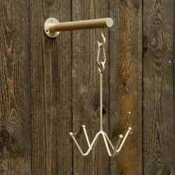 Grooming Deluxe - Porte-bridon mural 4 branches or Doré Clearance