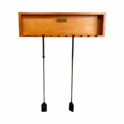 Grooming Deluxe - Porte-cravaches droit en bois Marron Outlet