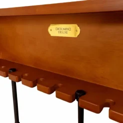 Grooming Deluxe - Porte-cravaches droit en bois Marron Outlet