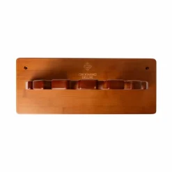 Sale Grooming Deluxe - Porte-cravaches rond en bois Marron