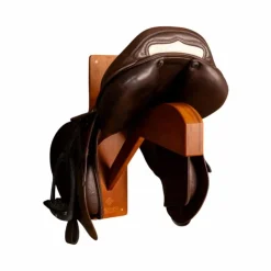 Grooming Deluxe - Porte-selle Pro en bois Marron