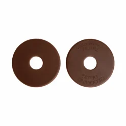 Grooming Deluxe - Rondelles de mors en silicone grand trou (x2) Marron Clearance