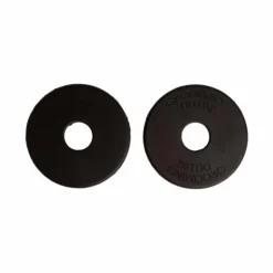 Hot Grooming Deluxe - Rondelles de mors en silicone grand trou (x2) Noir