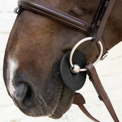 Online Grooming Deluxe - Rondelles de mors en silicone petit trou (x2) Noir