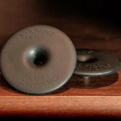 Online Grooming Deluxe - Rondelles de mors en silicone petit trou (x2) Noir