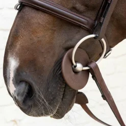 Online Grooming Deluxe - Rondelles de mors en silicone petit trou (x2) Marron