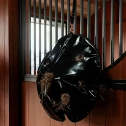 Hot Grooming Deluxe - Sac à foin Play & Slowfeeder Rond Noir