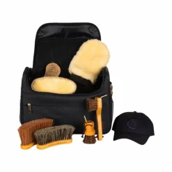 Hot Grooming Deluxe - Set Grooming bag de pansage   + brosses Noir