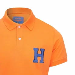 Hagg - Polo manches courtes homme / bleu roi Orange Discount