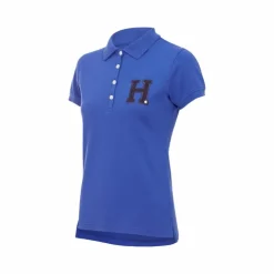 Outlet Hagg - Polo manches courtes femme roi Bleu
