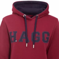 Outlet Hagg - Sweat à capuche femme / marine Prune