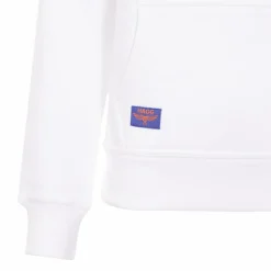 Best Hagg - Sweat à capuche femme / orange/ bleu roi Blanc