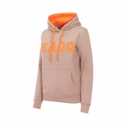 Hagg - Sweat à capuche femme glacé/ orange Marron