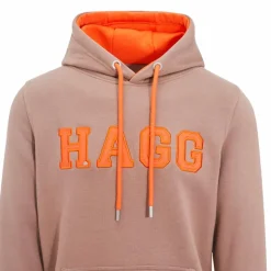 Hagg - Sweat à capuche femme glacé/ orange Marron