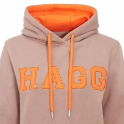 Hagg - Sweat à capuche femme glacé/ orange Marron