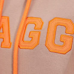 Hagg - Sweat à capuche femme glacé/ orange Marron