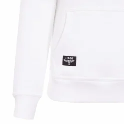 New Hagg - Sweat à capuche femme / noir Blanc