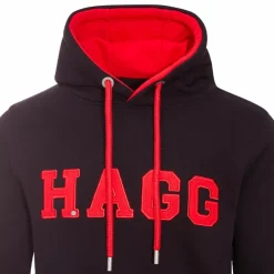 Discount Hagg - Sweat à capuche homme / rouge Noir