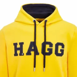 Hagg - Sweat à capuche homme / marine Jaune Best