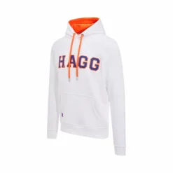 Hagg - Sweat à capuche homme / orange/ bleu roi Blanc Clearance